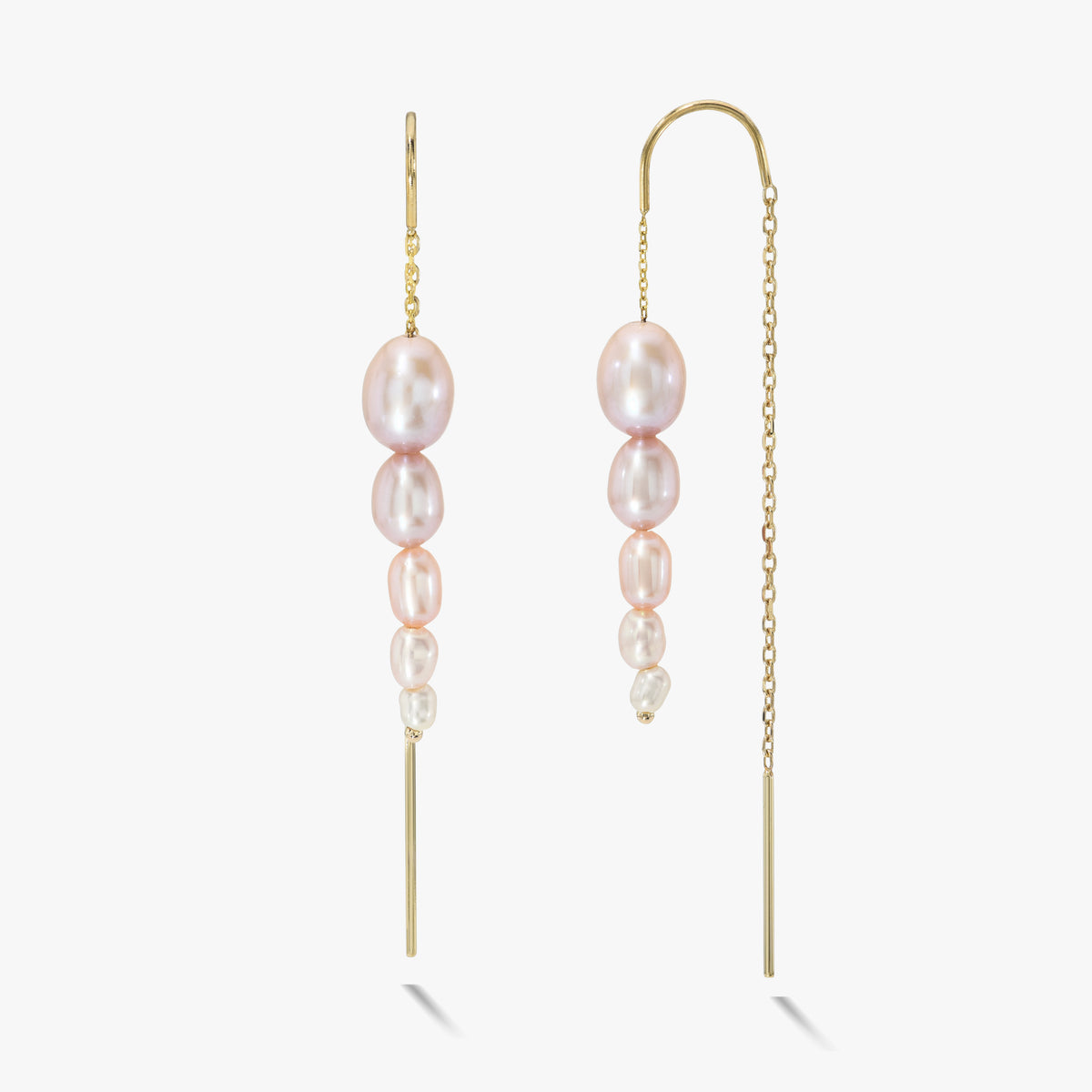 Paloma Threader Earrings, Blush