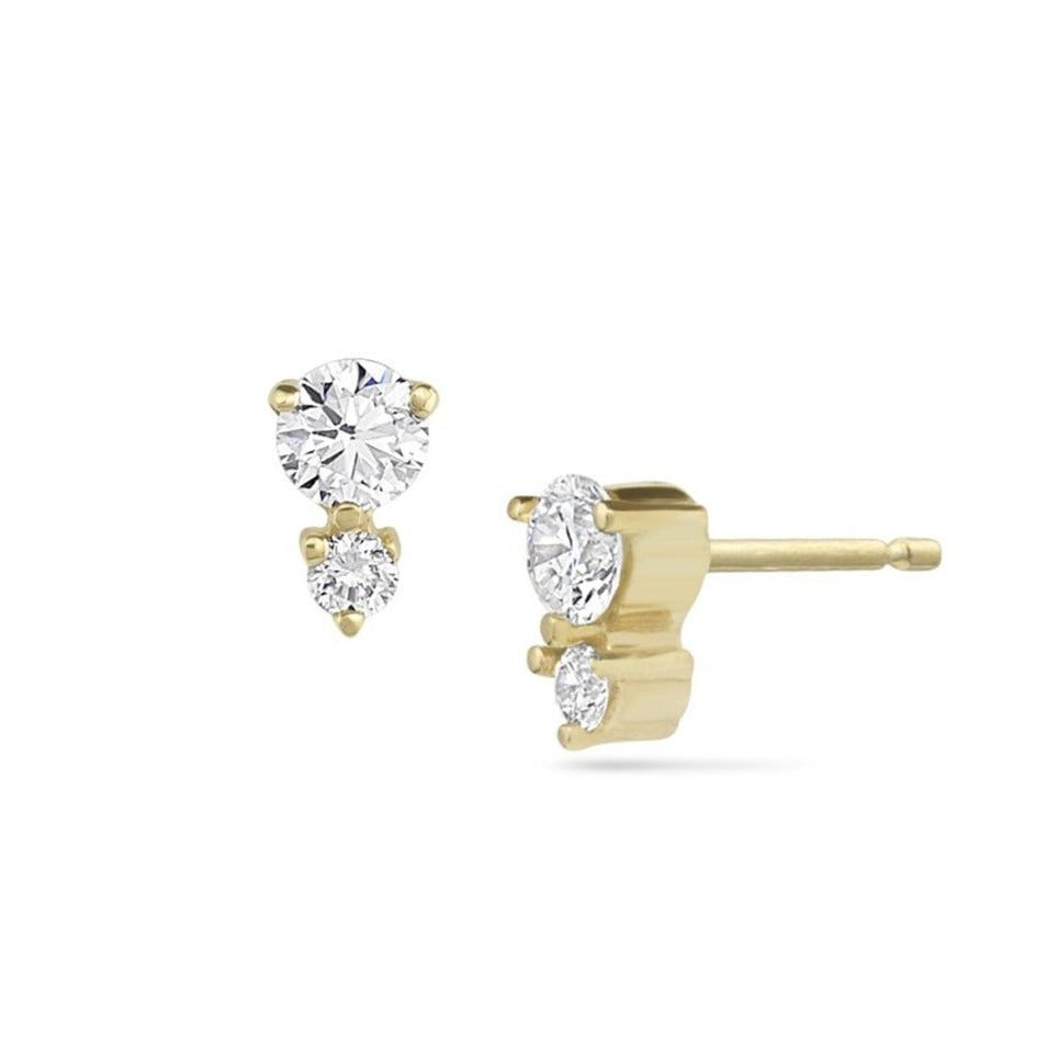 Francesca's Laura Pearl Cubic Zirconia Stud Earrings